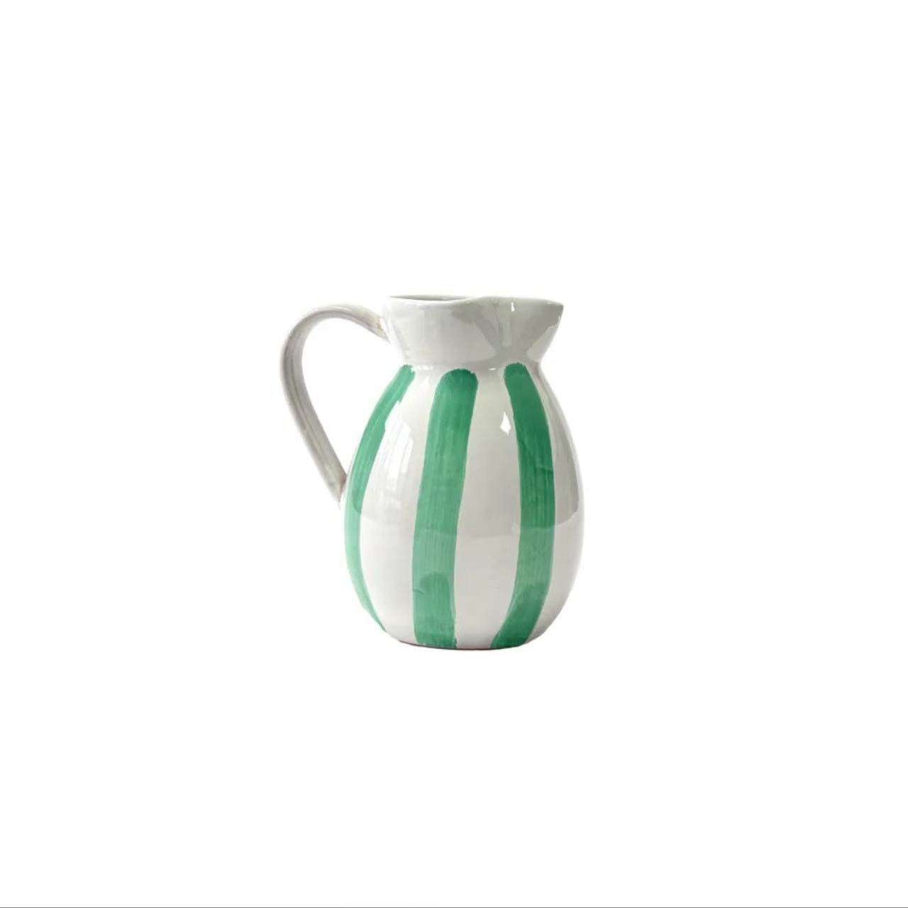 Brocca a Righe Verdi - Collezione Mediterranea